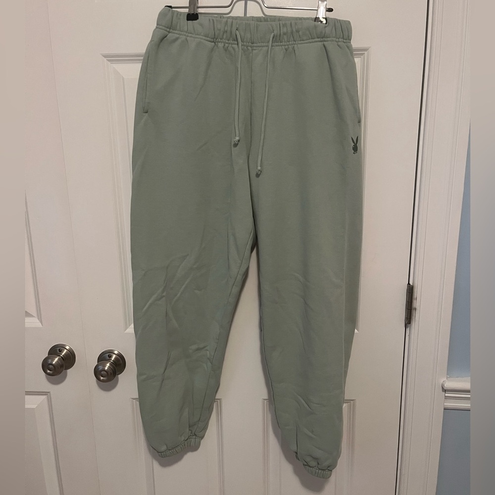 green playboy sweatpants from pacsun